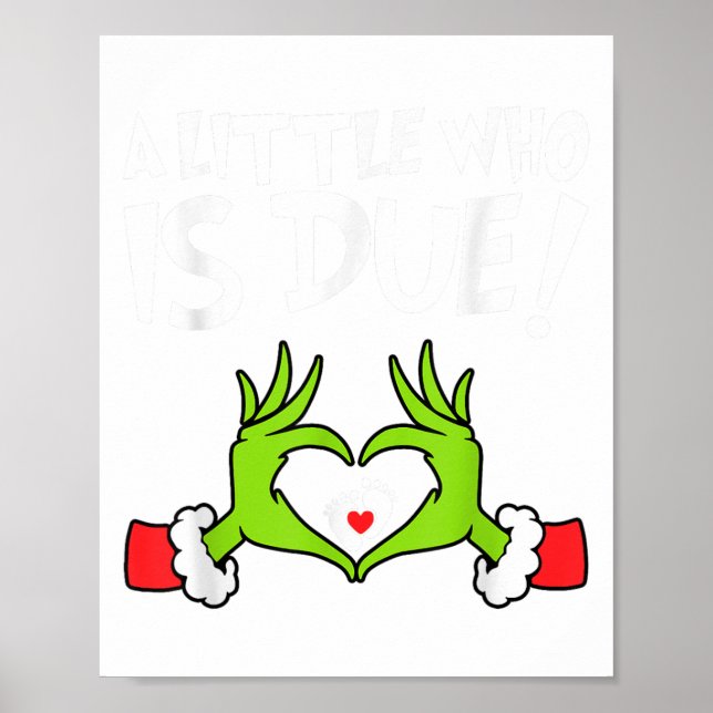 Jul Träningströja för Graviditet En Liten Som Förv Poster (Framsidan)