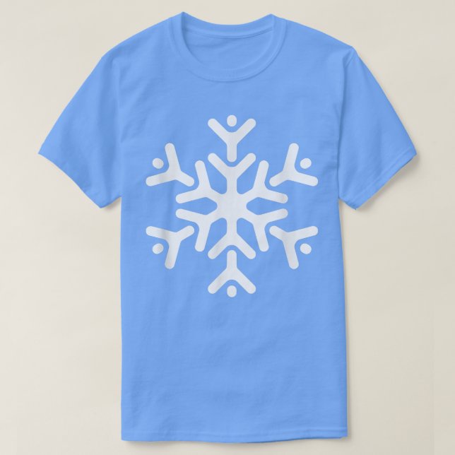 Jul Trendig Teckning Snowflake T Shirt (Design framsida)