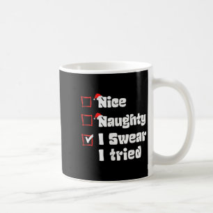 Jul Trevlig Busig Jag Svär Jag Försökte Busiga Lis Kaffemugg