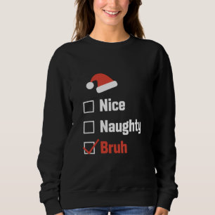 Jul Trevlig Elak Bror Rolig Jul Lista T Shirt