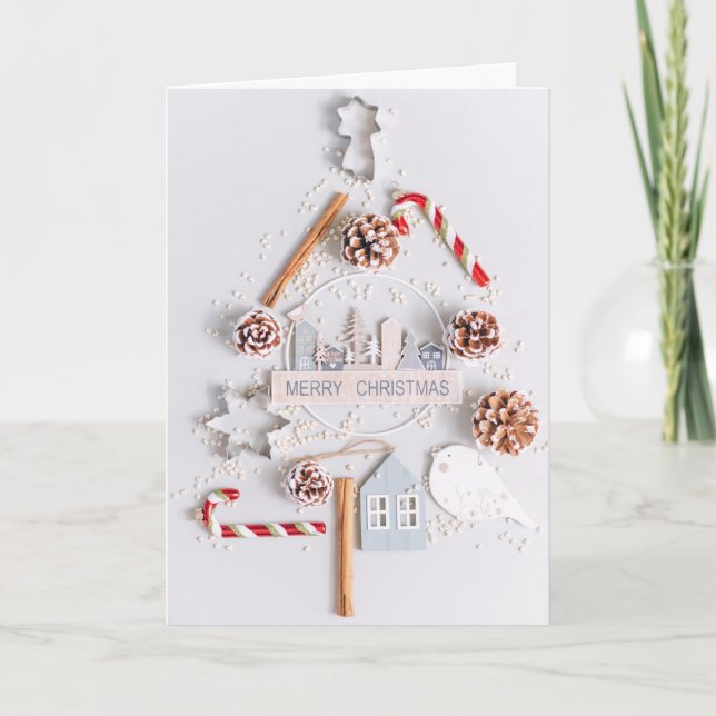 Jul Trevlig Text Helgkort (Framsida)