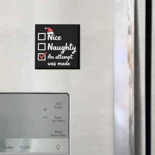 Jul Trevsigt Busigt Försök Gjordes Xmas Magnet