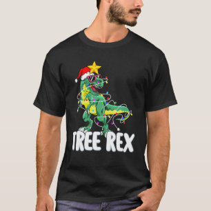 Jul Trex Träd Rex jul Kväll Pajama för B T Shirt