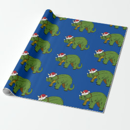 Jul Triceratops Dinosaur Wrapping Papper Presentpapper