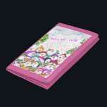 Jul Trifold Wallet Gift Lycklig Snowmans Party<br><div class="desc">Lycklig Snowmans God jul Party Funny Teckning Tecknad Snögubbe och text - Välj / lägg till din unika text / teckensnitt / Färg - Gör din Speciella gåva - Ändra storlek och flytta eller ta bort och lägg till inslag / bild med anpassning verktyg! - Teckning och MJÖLKS utformning. Du...</div>