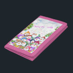 Jul Trifold Wallet Gift Lycklig Snowmans Party<br><div class="desc">Lycklig Snowmans God jul Party Funny Teckning Tecknad Snögubbe och text - Välj / lägg till din unika text / teckensnitt / Färg - Gör din Speciella gåva - Ändra storlek och flytta eller ta bort och lägg till inslag / bild med anpassning verktyg! - Teckning och MJÖLKS utformning. Du...</div>