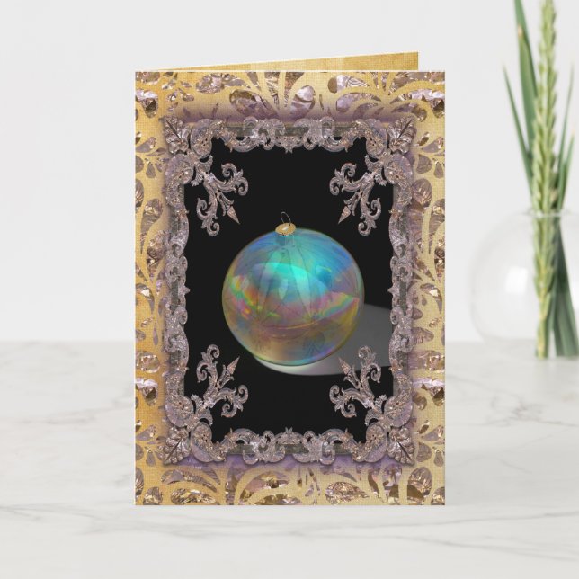 Jul Trimmings Victorian Helgkort (Framsida)