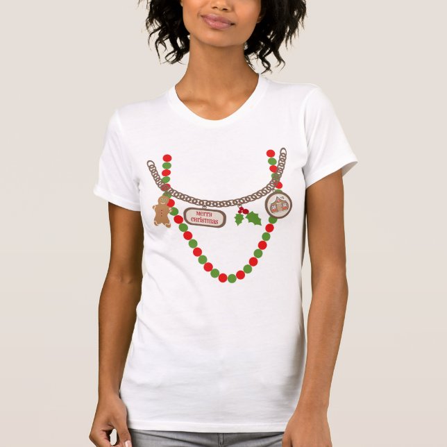 Jul Trompe - l ' oeilhalsband Tee (Framsida)