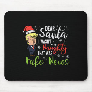 Jul Trump Kära Tomte Fake Nyheter Rolig Xmas Mig Musmatta
