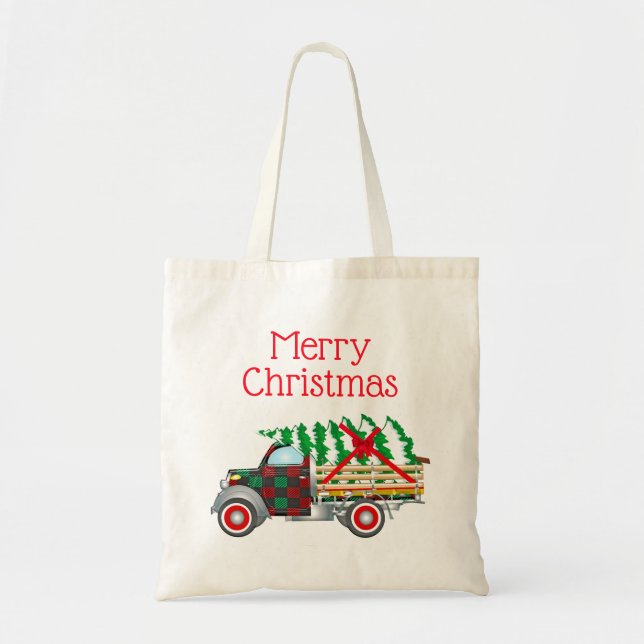 Jul Ttee Lastbil Tote Bag Tygkasse (Framsidan)