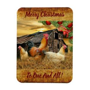 Jul Tupp Hen Barn Coop Farm Magnet