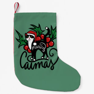 Jul Tuxedo Cat Liten Julstrumpa