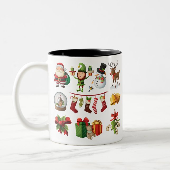 Jul Två-Tonad Mugg (Vänster)