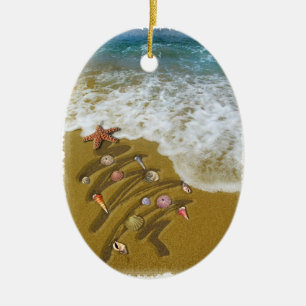 Jul Tvättat upp på Shore Julgransprydnad Keramik