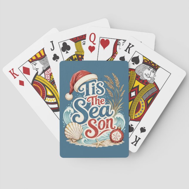 Jul Typografi för Kust Casinokort (Baksidan)