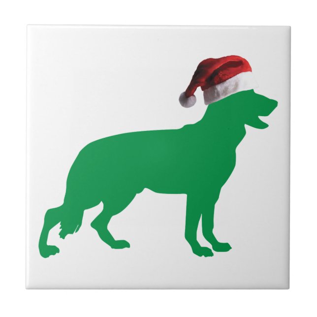 Jul-tyska shepherd kakelplatta (Framsidan)