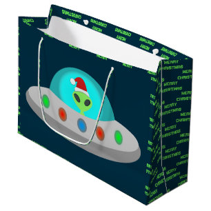 Jul UFO Ho Ho Alien flight saucer Anpassningsbar