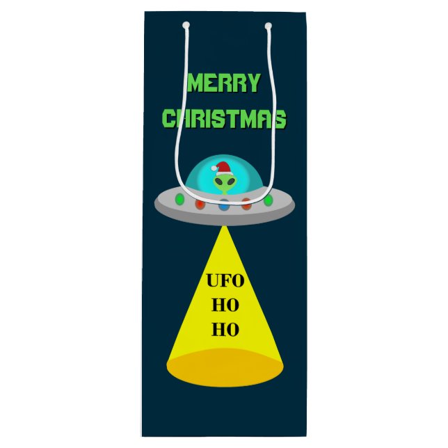 Jul UFO Ho Ho Alien flight saucer Anpassningsbar (Framsidan)