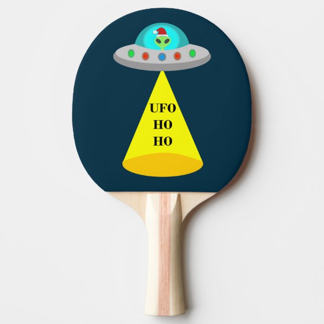 Jul UFO Ho Ho Alien flight saucer Pingisracket (Framsidan)