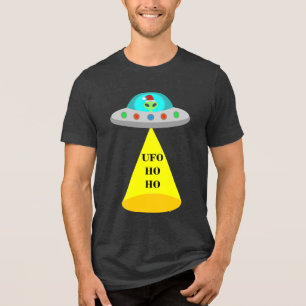 Jul UFO Ho Ho Alien flight saucer T Shirt