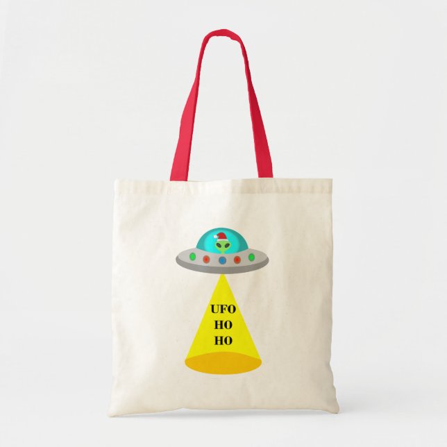 Jul UFO Ho Ho Alien flight saucer Tygkasse (Framsidan)
