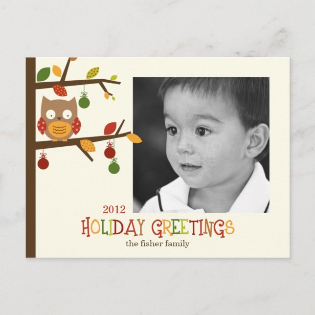 Jul Uggla Helgdag/julkort Helg Vykort (Framsida)