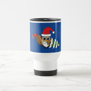 Jul Uggla med Ax och Snowy Gräs Träd Resemugg