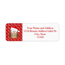 Jul Uggla med Santa Hat