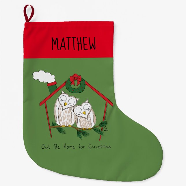 Jul Uggla ska vara hemort Stor Julstrumpa (Framsidan)