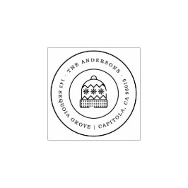 Jul Ugly Hat Family Namn Returadress Stämpel