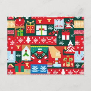 Jul Ugly Sweater 1 Helg Vykort
