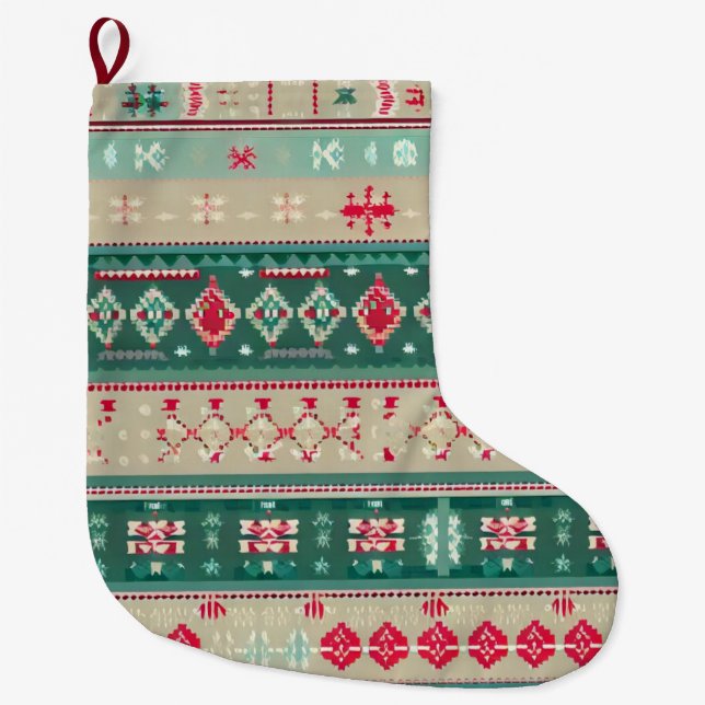 Jul Ugly Sweater 2 Stor Julstrumpa (Framsidan)