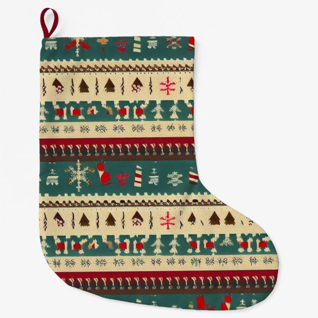 Jul Ugly Sweater 5 Stor Julstrumpa (Framsidan)