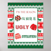 Jul - Ugly Sweater - Tacky - Underteckna