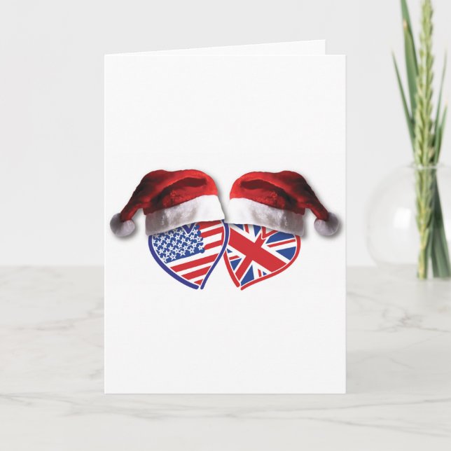 Jul UK USA Hearts Helgkort (Framsida)