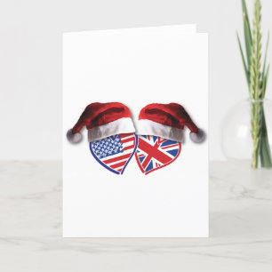 Jul UK USA Hearts Helgkort