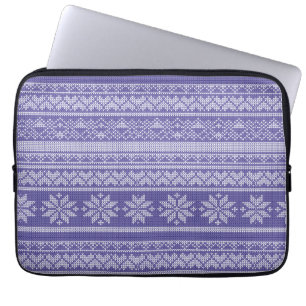 Jul Ullstickad Tröja Julfirande Laptop Fodral