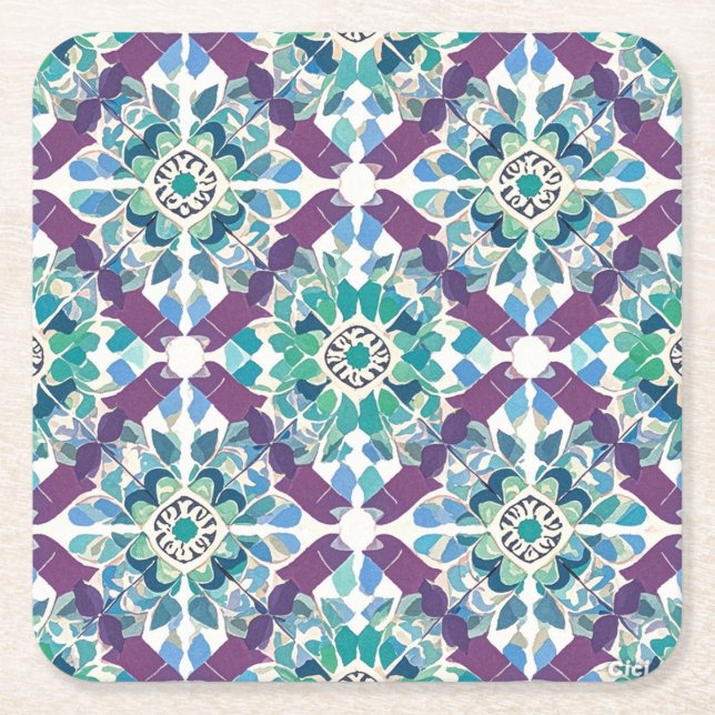 Jul Underlägg Papper Kvadrat (Framsidan)