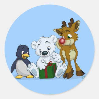 Jul Unge Runt Klistermärke