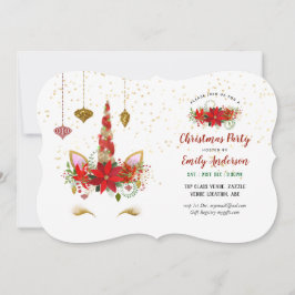 Jul Unicorn Ansikte bjuder EY EVENT Inbjudningar