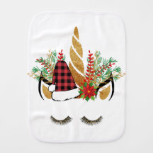 Jul Unicorn Burp Cloth