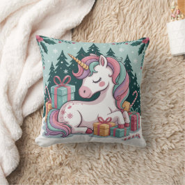 Jul Unicorn Dekorativ kudde