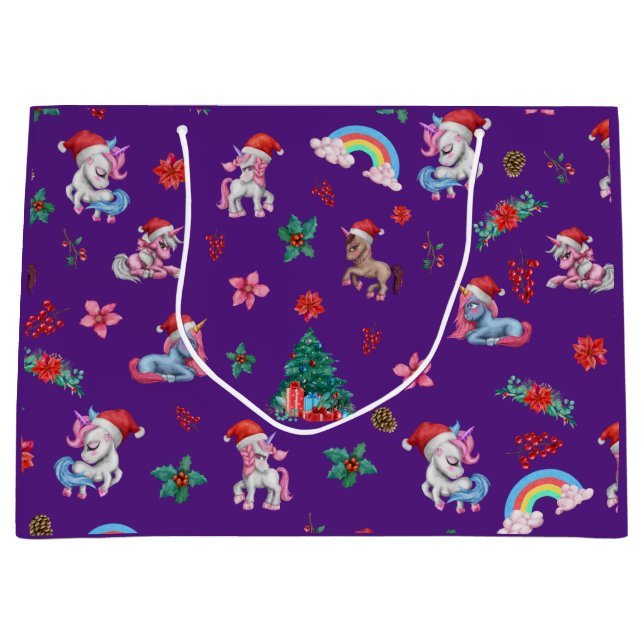 Jul Unicorn Gift Wrapping Magic Helgdag (Framsidan)