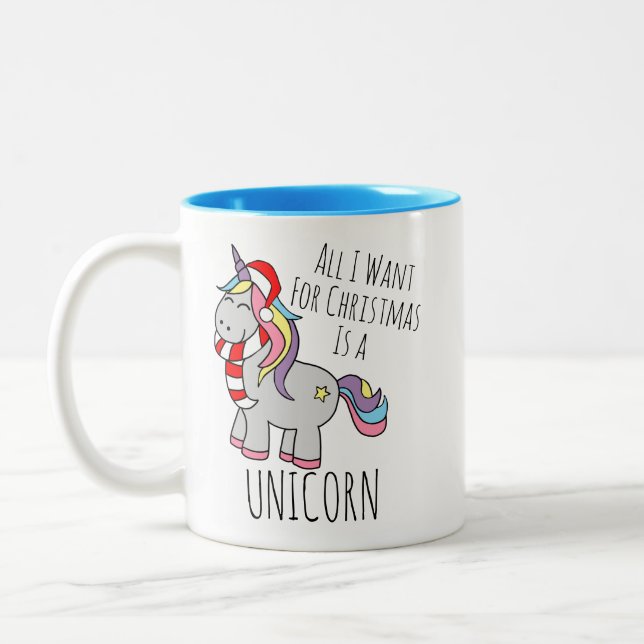 Jul Unicorn Mugg (Vänster)