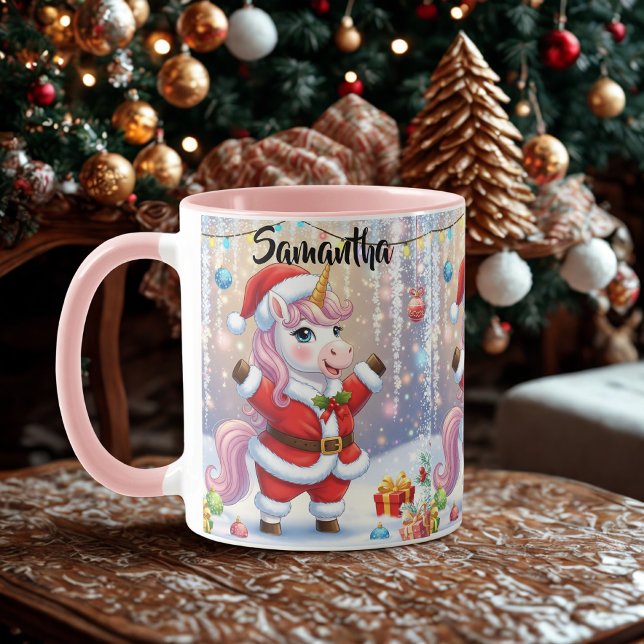 Jul Unicorn Mugg (Skapare uppladdad)