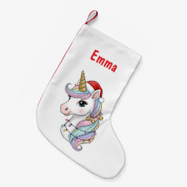 Jul Unicorn Stocking Liten Julstrumpa