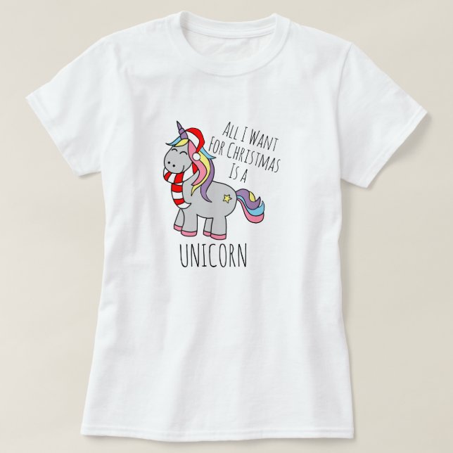 Jul Unicorn T-Shirt (Design framsida)