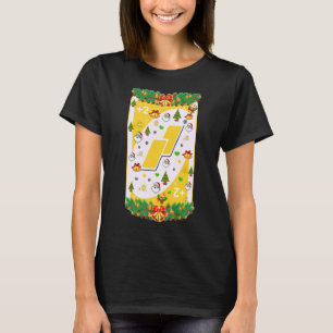 Jul Uno-kort Julafton Träd Santa Wandean Snowfla T Shirt