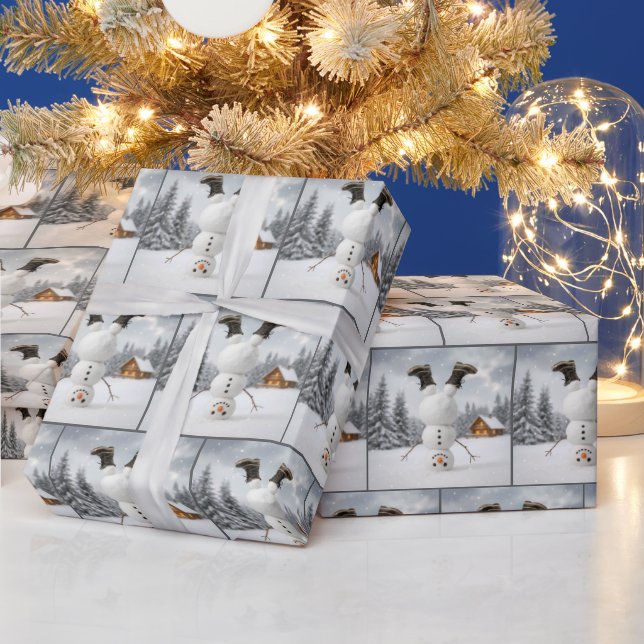 Jul Upp och Ned Snömannen Presentpapper (Helgdagar)