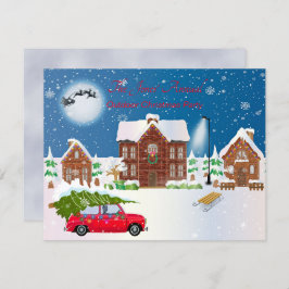 Jul utomhus Party Inbjudningar